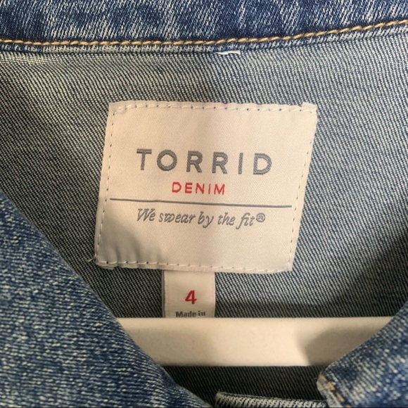 Torrid Traditional Dark Wash Denim Jacket - Picture 8 of 12